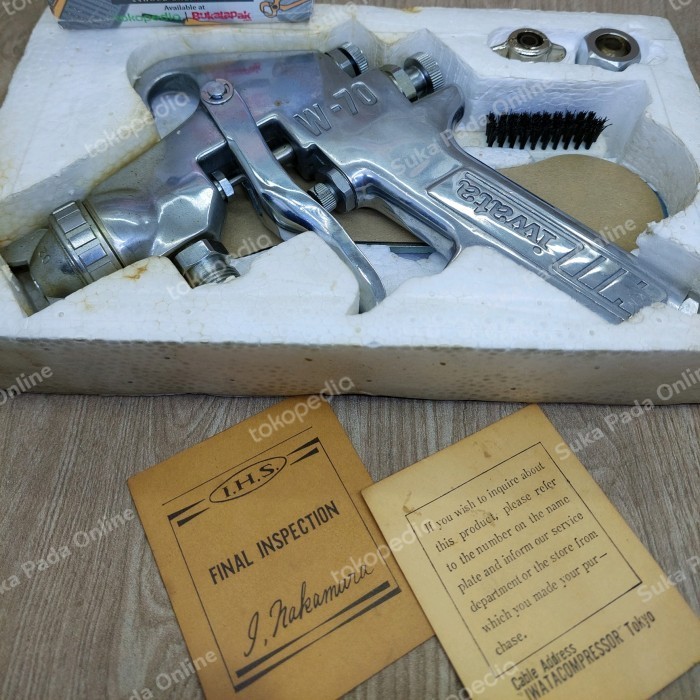 ✨New Ori Spraygun Iwata W70 Wider Spray Gun Original Japan Terbaru