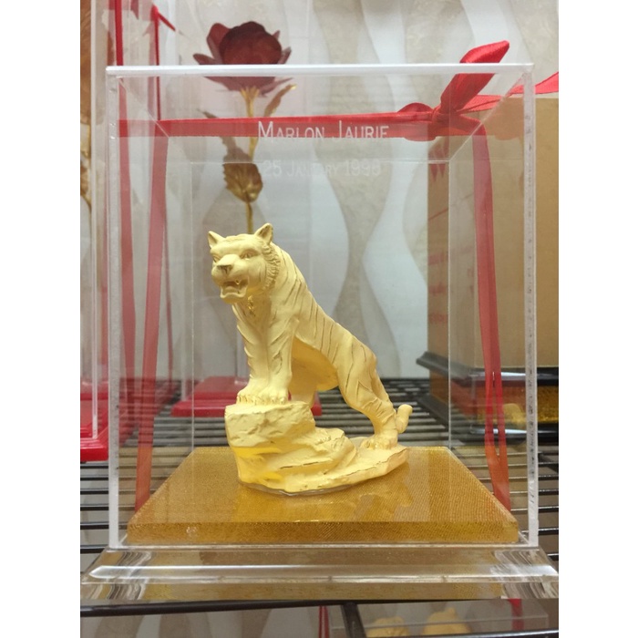 [Baru] Shio Macan Xl/ Patung Sepuhan 24Karat Gold Diskon