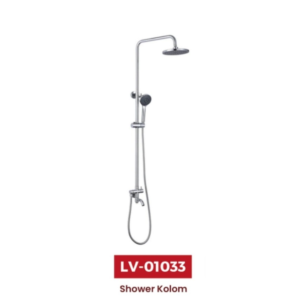 [New Ori] Kran Shower/Tiang Shower Set PanasDingin-Lavenia Lv-01033 Terbatas