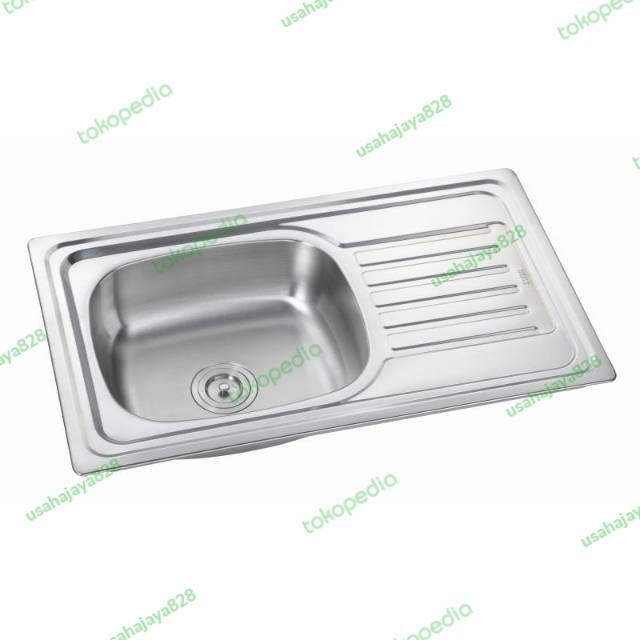 [New Ori] Bak Cuci Piring/Wastafel Cuci Piring/Bcp Stainless 1 Lubang 1 Sayap Diskon