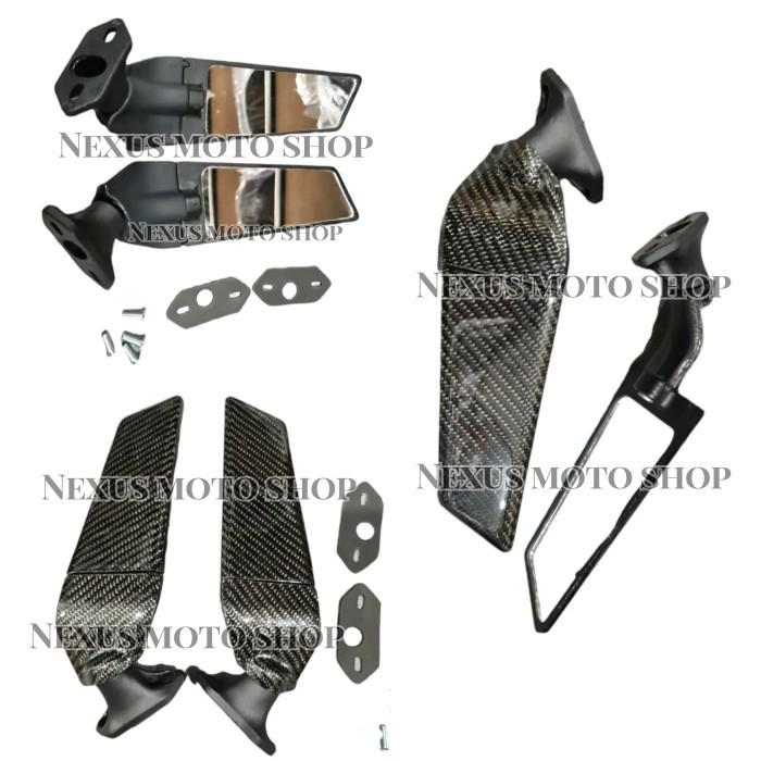 [New] Spion Winglet Carbon Ninja250Fi Ninja250Sl Mono Ninja 250R Karbu Berkualitas