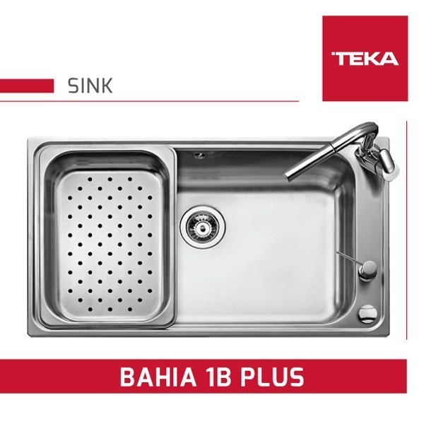 [New Ori] Teka Kitchen Sink Topmount Bahia 1B Plus Bak Cuci Piring 1 Lubang 86Cm Limited