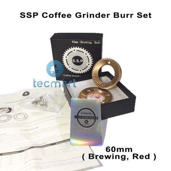 [New Ori] Ssp Burr 60Mm Latina Feima N600-Red Speed Burr Coated Coffee Grinder Terbaru