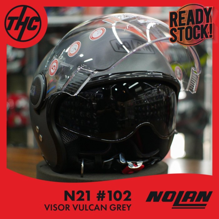 [Ori] Nolan Helmet N21 N-21 Visor Classic 0102 Vulcan Grey Terbaru