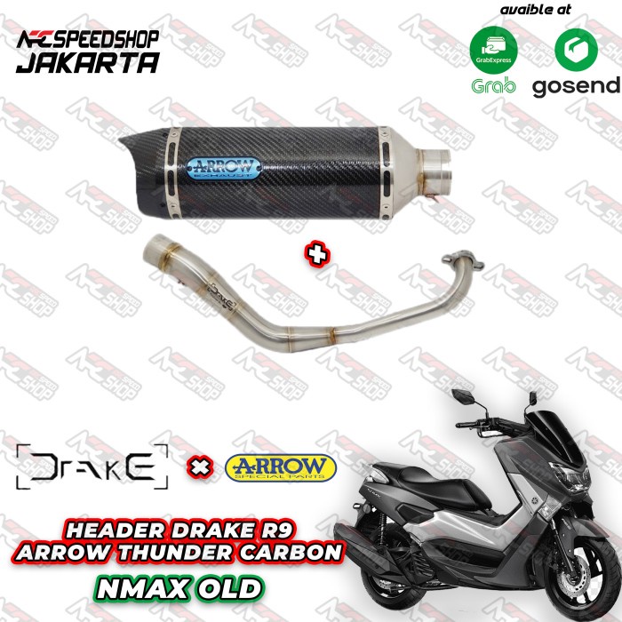 [Original] Knalpot Arrow Thunder Carbon Honda New Nmax 155 2018 Fullsystem Terbatas