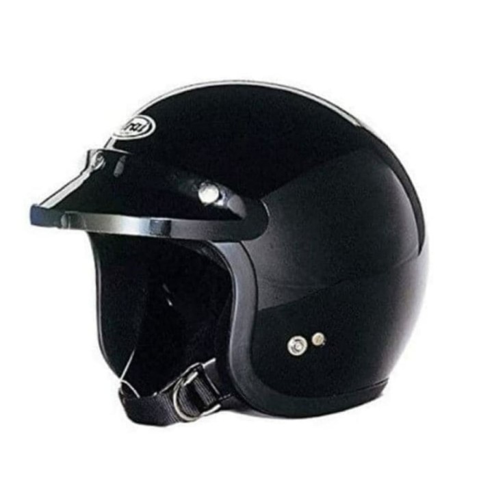 [New] Arai S 70 Black  Helm Arai Half Face  Helm Retro  Original Arai Terbaru