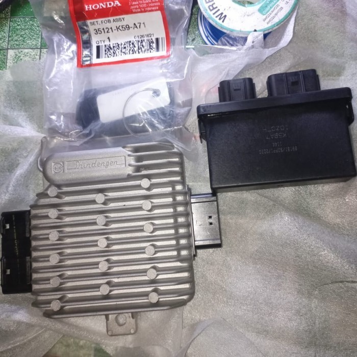 [Original] Set Ecu Scu Dan Remot Original Copotan Honda Vario 150 K59J Berkualitas