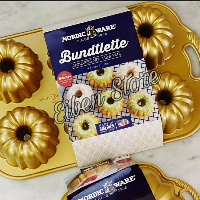 

[New Ori] Nordic Ware Anniversary Bundtlette Pan 6 Cav Terbaru