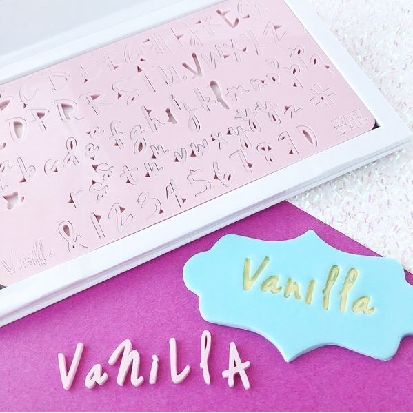 

[New Ori] Vanilla Small Sweet Stamp Alphabet Stamp Cake Emboss Embosser Terbaru