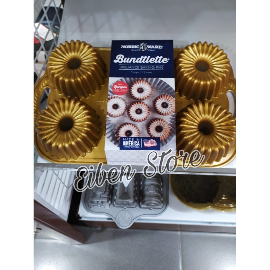 

[New Ori] Nordic Ware Brilliance Cakelet Pan 6 Cav/ Brilliance Bundtlette Diskon