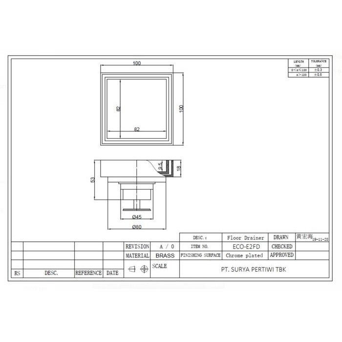 Toto Smart Drain Eco E2Fd