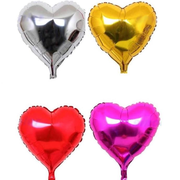 Balon Foil Hati /Foil Balon /Balon Hati /Dekorasi Balon