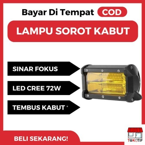 Lampu Tembak LED Variasi Mobil Sorot Kabut Offroad Kecil Light Cree
