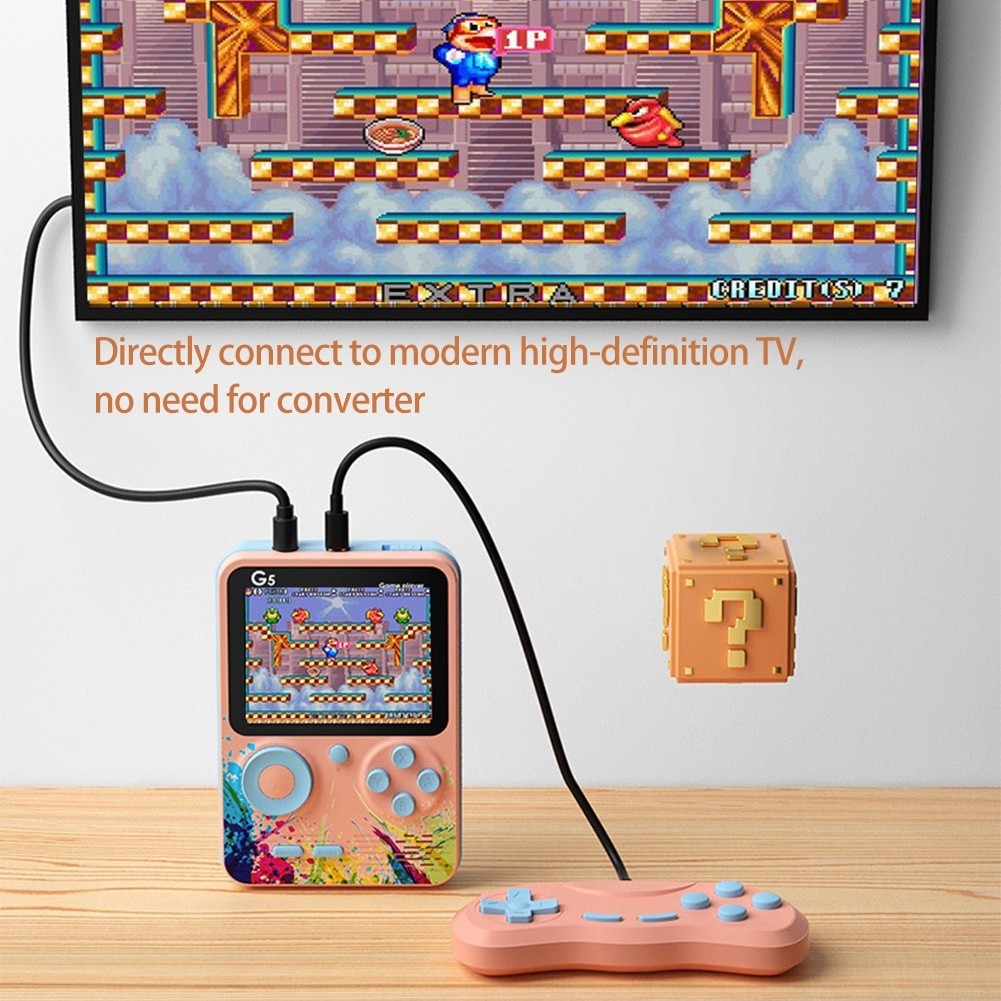 [LIMITED QUALITY] 500 in 1 G5/G50 Game boy Retro Games Mini Player 1 Player / 2 Player Game