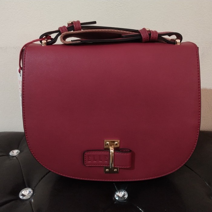 ✅New Tas Selempang Elle Original 40885-01 Red Limited