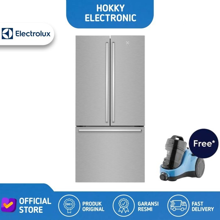 [Baru] Kulkas Side By Side Electrolux Ehe-5224-Ba Ehe 5224Ba Multi Door Terbatas