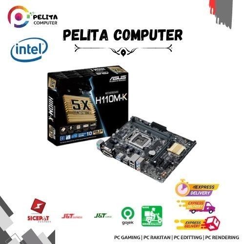 Paket Mobo Intel 1151 H110 Core i5 6500 + Fan Free Mobo Asus tanfa cas
