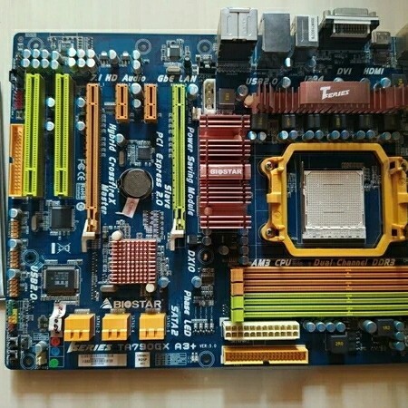 MOTHERBOARD AMD AM3 MOBO BIOSTAR TA790GX 4 SLOT DDR3 2 PCIEX OB VGA