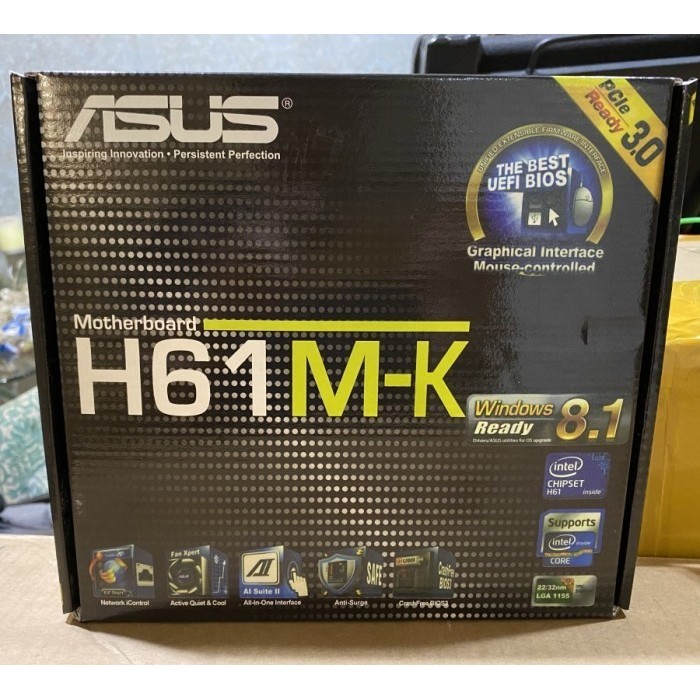 Terbaru Mobo / Mainboard / Motherboard Asus H61 Mk Lga 1155