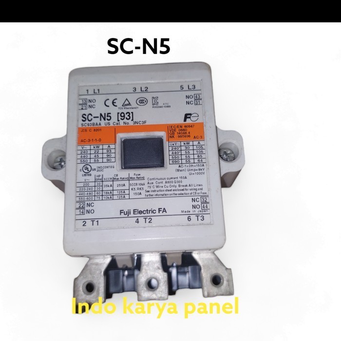 [New Ori] Kontaktor Fuji Sc-N5 110V Ac/Dc Diskon
