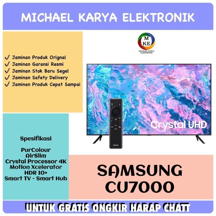 [New] Smart Tv 50 Inch Samsung 50Cu7000 Pengganti 50Au7000 50 Uhd Smart Tv Terbaru