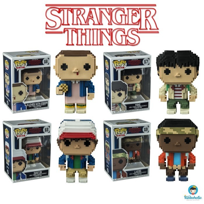 [Ori] Funko Pop 8-Bit Stranger Things - Eleven Eggos Mike Dustin Lucas Terbaru