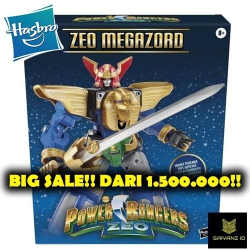 [Ori] [Sale] Hasbro Megazord Power Rangers Zeo Big 12 Inch Figure Bandai Toy Berkualitas