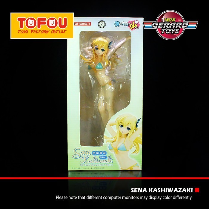 [Ori] Mainan 1/7 Pvc Sena Kashiwazaki Swim Wear - Alphamax Berkualitas
