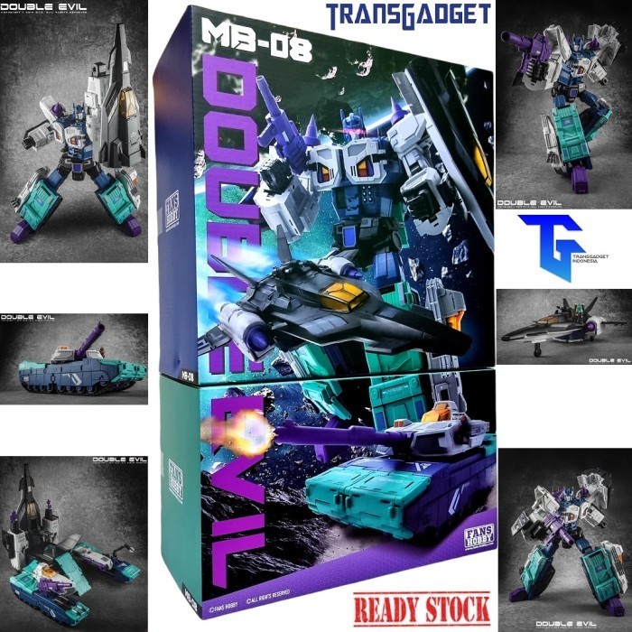 [Original] Fans Hobby Mb-08 Double Evil - Transformers G1 Overlord Masterpiece Limited