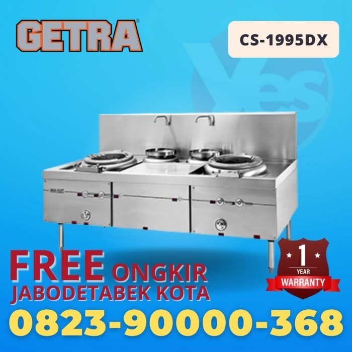 [New] Gas Kwali Range Getra Cs-1995Dx Kompor Kwali Range 2 Burner Resto Diskon
