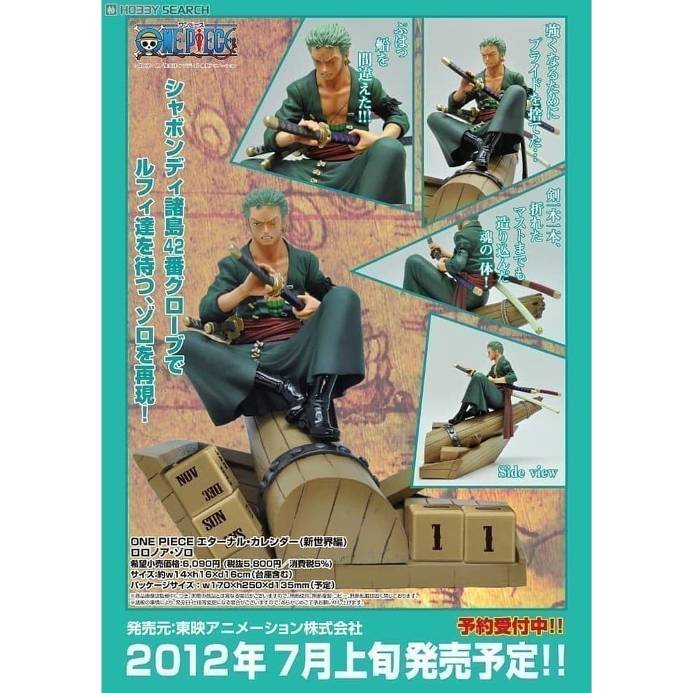 [Ori] Original One Piece Eternal Calendar Roronoa Zoro - New  Super Rare Berkualitas