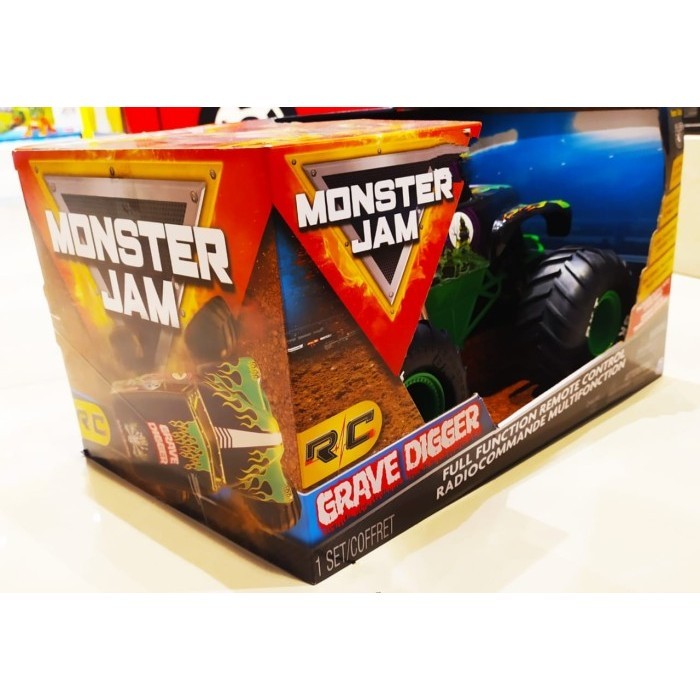 [Original] Hot Wheels Monster Jam Rc Grave Digger 1:15 Terbaru