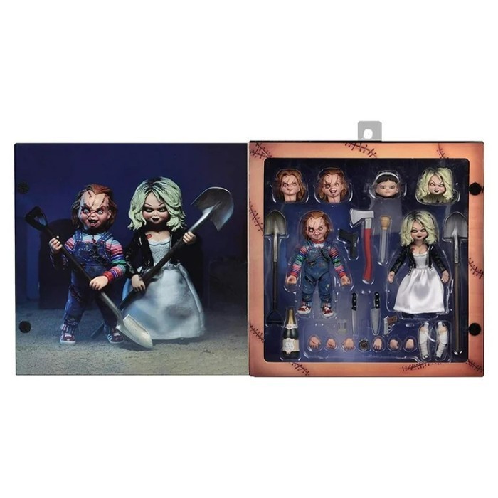 [Ori] Neca Bride Of Chucky Ultimate Chucky And Tiffany Sdcc Limited