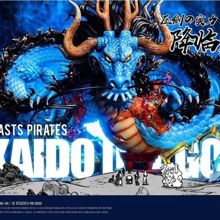 [Ori] Wcf Statue Resin Yz Naga Kaido One Piece Original Terbatas