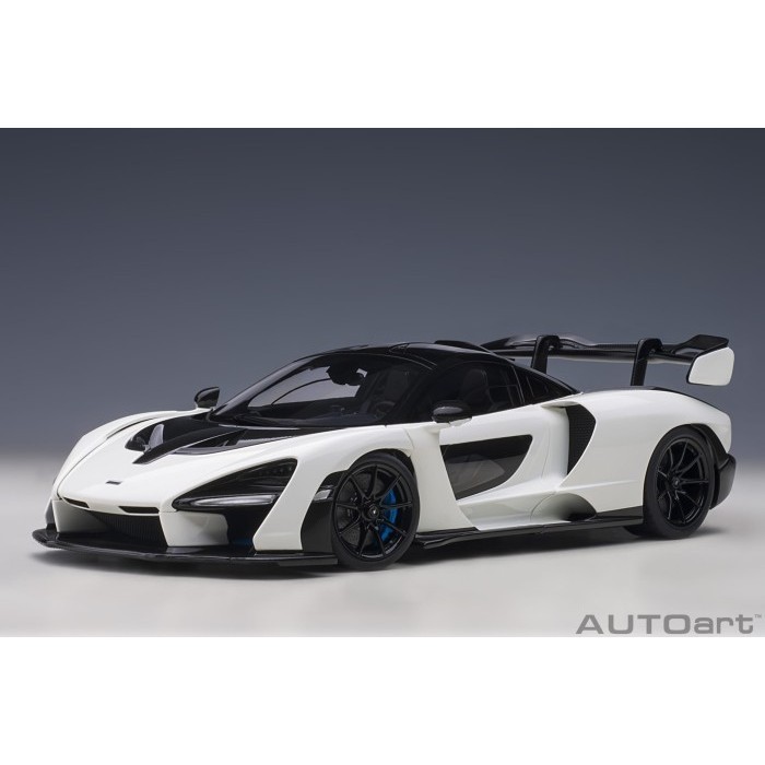 [Original] 1/18 Autoart Mclaren Senna 2018 Vision Pure/ White Berkualitas