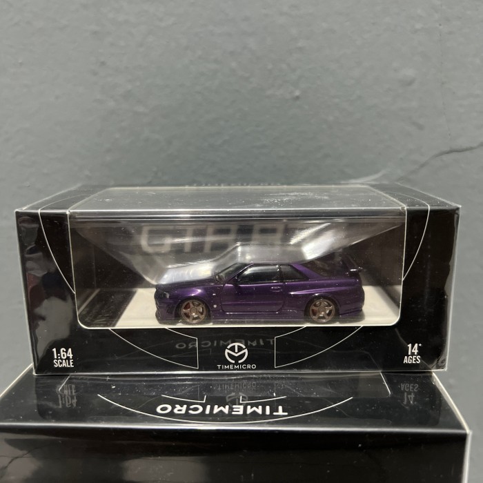 [Original] Time Micro Nissan Skyline Gtr R34 Midnight Purple Open Hood Berkualitas