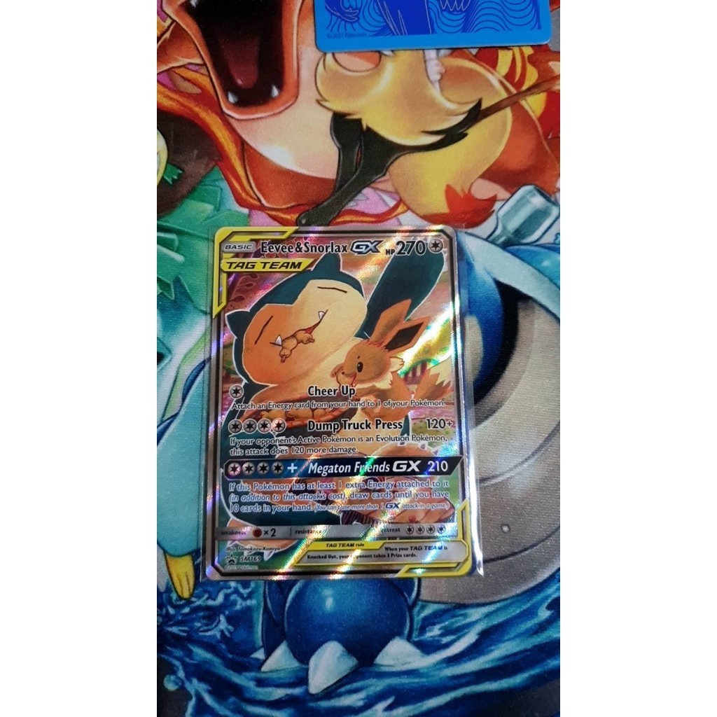 ✅Baru Eevee  Snorlax Gx - Sm169 - Promo Pokemon Sun  Moon Promos Berkualitas