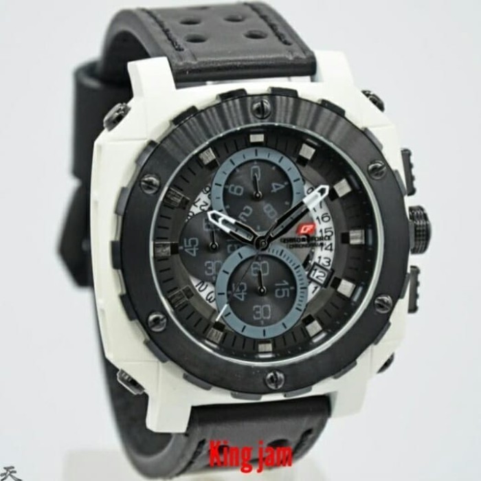✅New Jam Tangan Pria Chronoforce 5323 Original Black Silver Diskon