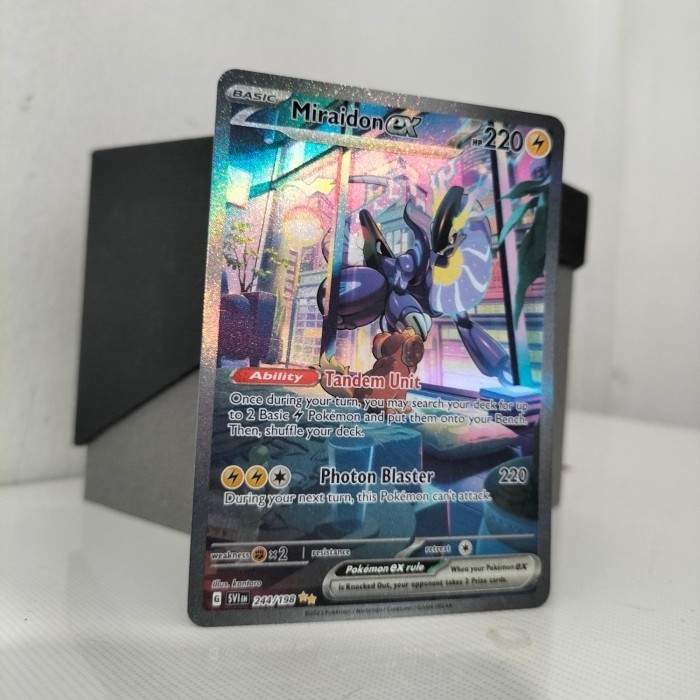 ✅Baru Miraidon Ex Sar Pokemon Card Scarlet And Violet English Kartu Tcg Nm Terbaru