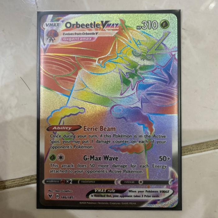 ✅Baru Kartu Pokemon Card Vivid Voltage Orbeetle Vmax Hyper Rare Berkualitas