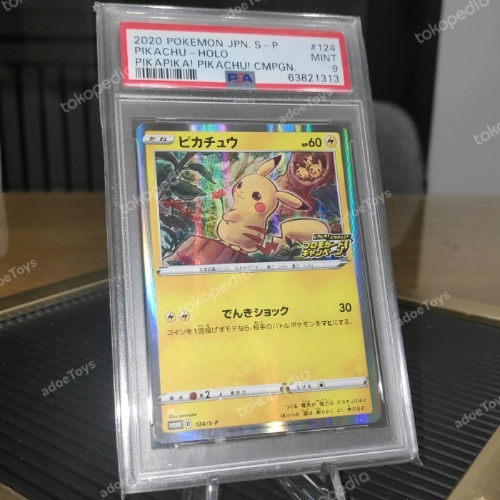 ✅Baru Pikachu Psa 9 Promo Jpn Kartu Pokemon No V Ex Vmax Vstar Hr Sr Aa Gx Limited