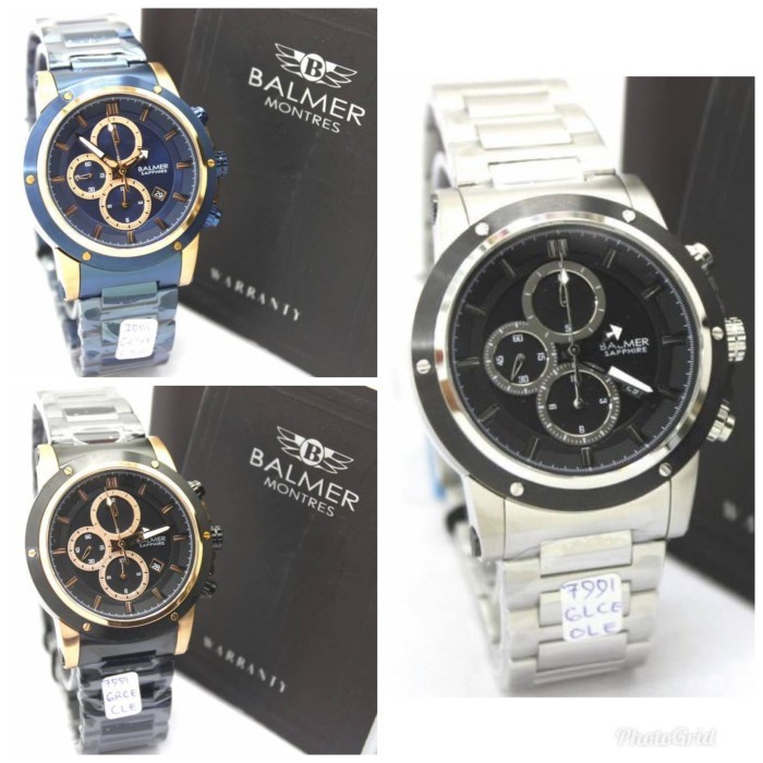 ✅New Jam Tangan Pria Balmer 7991 B7991 Kaca Sapphire Anti Gores L Original Limited