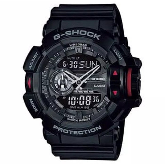 ✅New Ori Casio G-Shock Ga-400-1Bdr - Wr20Bar - Original - Ga400-1B Terbatas