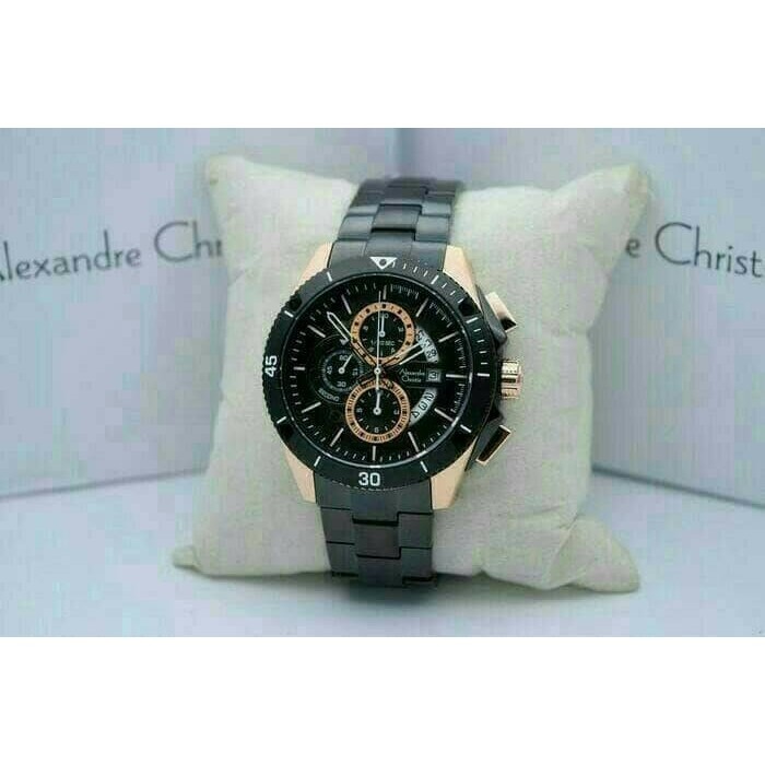 ✅Ori Alexandre Christie Ac 6465 Black Rosegold Original Diskon