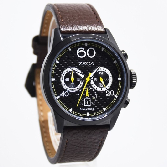 ✅New Ori Jam Tangan Zeca 240M.Lbr.C.Bl2 Original Garansi Resmi 1 Tahun Berkualitas