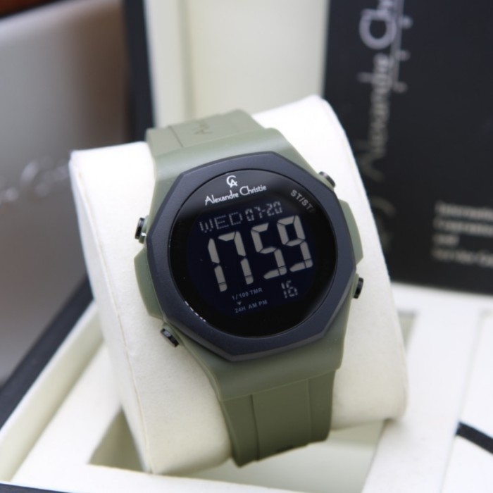 ✅New Alexandre Christie Ac 9359 Black Green Ac9359 Pria OriginalRubber Terbaru
