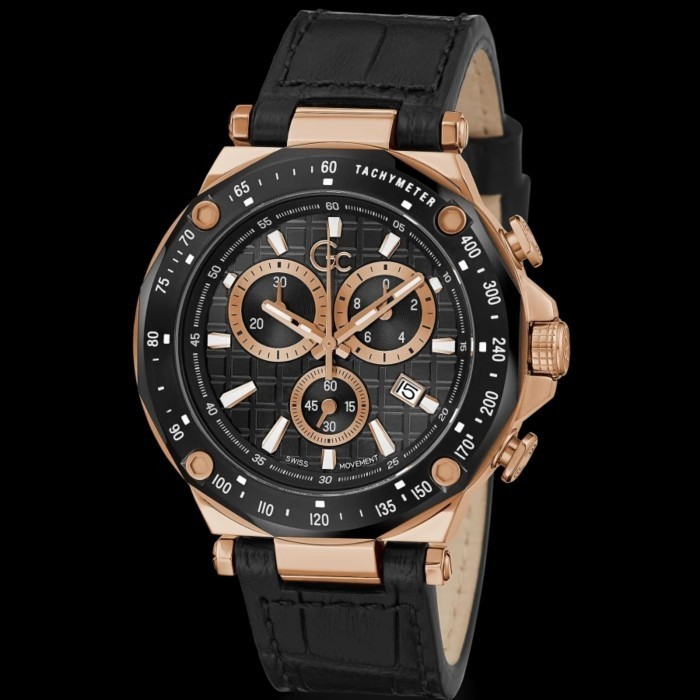 ✅New Ori Gc Guess Collection Y81004G2Mf Pria Swiss Movement Original Garansi Terbatas