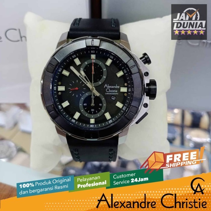✅Ori Jam Tangan Alexandre Christie Pria Original 6580 M6 Ac6580M6 Ng Diskon