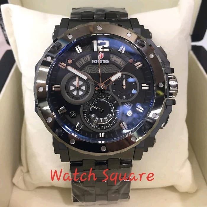 ✅Original Jam Tangan Pria Expedition Original E6402M Full Black Terbaru