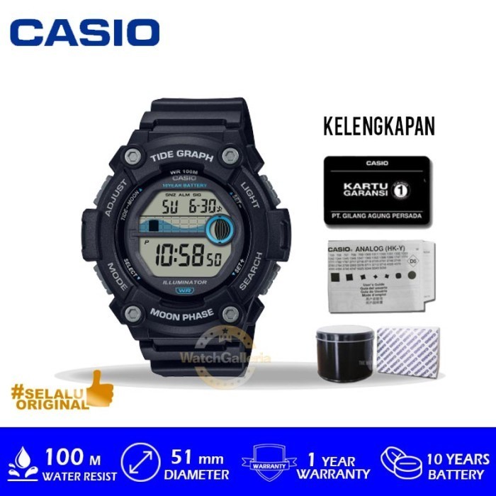 ✅Original Casio General Ws-1300H-1Avdf With Box Kaleng Bergaransi Resmi Diskon